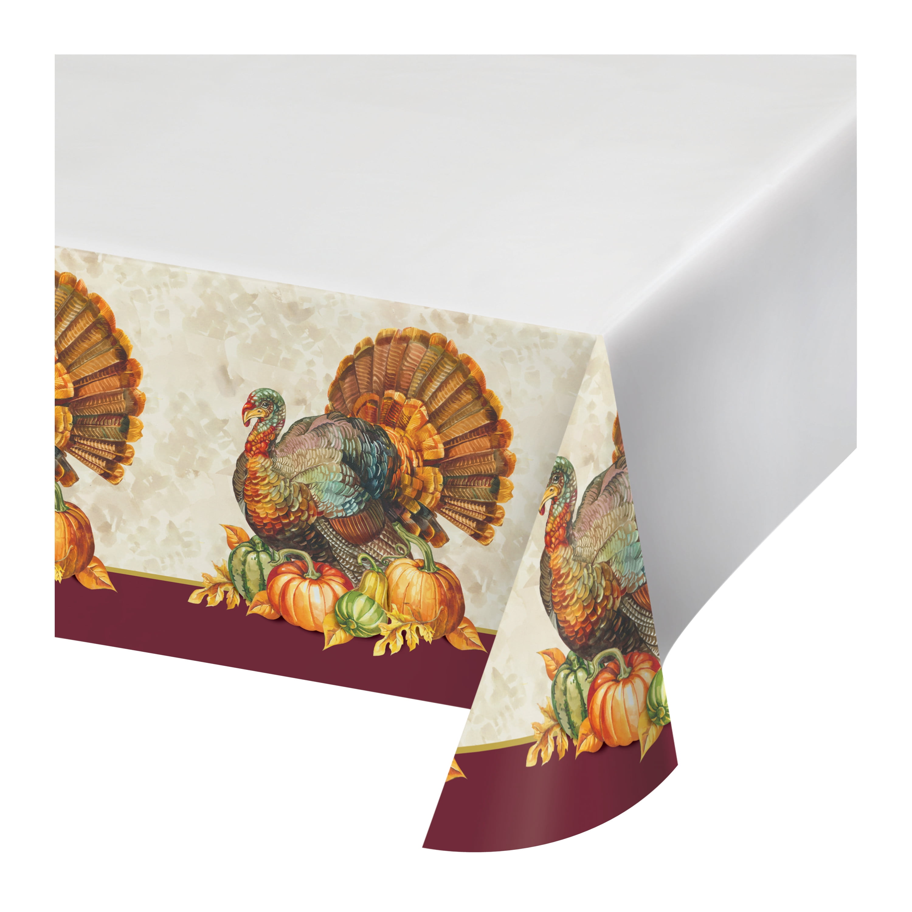 Traditional Turkey Plastic Tablecloth, 3 Count - Walmart.com