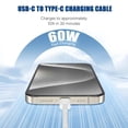 thumbnail image 6 of USB C to C Charging Cable 10ft,60W Fast Type C to C Charger Cord Compatible with iPhone 16 Pro Max/15 Plus/15 Pro Max, MacBook Pro 2021/2020/2019,iPad Mini/Air/Galaxy S23+/S23 Ultra, 6 of 7