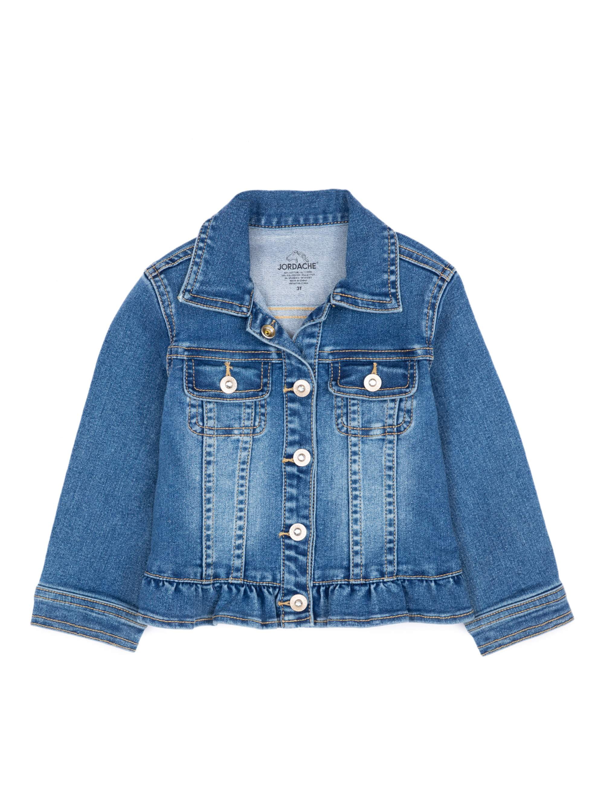 ruffled jean jacket