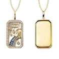 thumbnail image 4 of Birdeem Collier 12 Constellations avec Diamants et Pierres Colorées Collier Zircon 12 Constellations, 4 of 5
