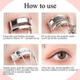 2Pcs Eyelash Curlers, 2 Colors Stainless Steel Lash Curler, Tweezerman