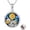 Abalone Sunflower, variant on Heart Locket Necklace That Holds Pictures Sterling Silver Butterfly Locket Personalized Custom Photo Pendant Necklace Jewelry Gifts for Women Her