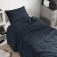 thumbnail image 5 of Byourbed Dark Sky Reserve® - Bamboo Linen  Comforter - Portugal Made - Nightfall Navy King, 5 of 5