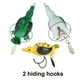 thumbnail image 4 of 5pcs Señuelos Higoodz Crankbait Suave Verde Amarillo Rojo Blanco Verde Oscuro, 4 of 8