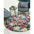 thumbnail image 2 of Jill Zarin Caribbean Outdoor Collection Area Rug - Saint Lucia (3' 3" Round Multi/Black), 2 of 5