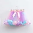 thumbnail image 5 of WOYY Little Girls Rainbow Party Tutu Skirt High Waisted Dance Ballet Skirt, Sizes 6-8, 5 of 6