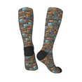 thumbnail image 4 of Balery Industrial Transportation Printed Novelty Socks Men's Women's Crew Socks Sports Socks Knee High Socks Cotton Socks Quirky and Cool Socks, 4 of 9