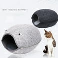 thumbnail image 3 of Guardoinrt Stylish And Comfortable Felt Cat Bed For Happy And Contented Cat Easy To Clean Felt Cat Bed Cave dark grey 1Set, 3 of 6