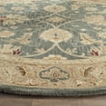 thumbnail image 3 of SAFAVIEH Antiquity Lagrange Oriental Wool Area Rug, Teal Blue/Taupe, 6' x 6' Round, 3 of 8