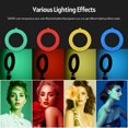 thumbnail image 3 of Andoer PH-01 6 Inch LED Ring Light Kit Including 1 * 5600K USB Ring Light + 1 * Desktop Tripod + 1 * Flexible Metal Ballhead + 4 * Color Filters(Red/Yellow/Blue/Green) for Live Streaming Online, 3 of 9