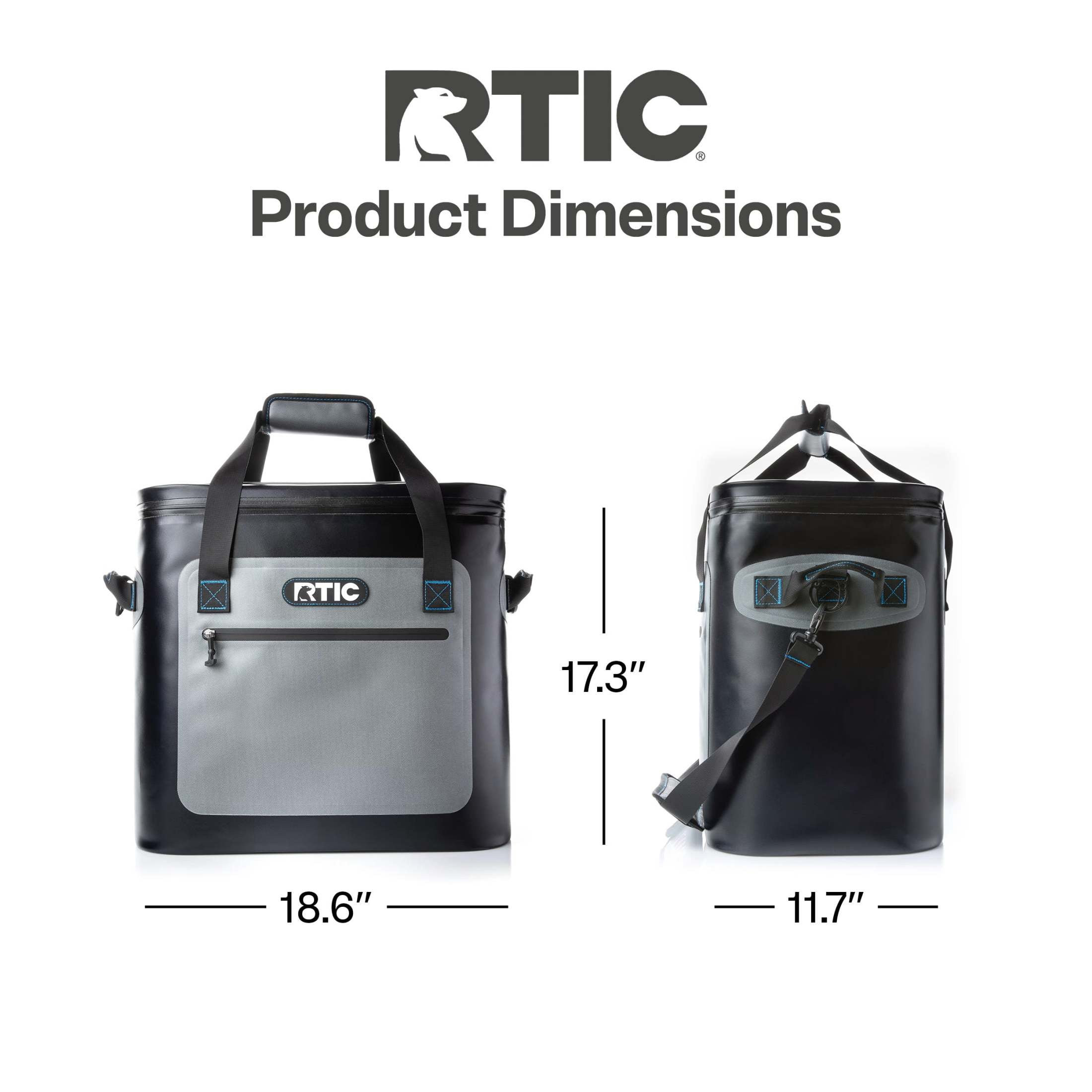 RTIC Extra Large 40 Can Soft Pack Cooler, Waterproof Zipper