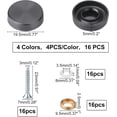 thumbnail image 2 of 4Sets 4 Colors 304 Stainless Steel Standoff Screws Set Wall Standoff Sign Mounts Screws Rotatable Screw for Hanging Picture Frame Advertising Screws Kit Colorful, 2 of 6
