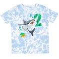 thumbnail image 3 of Inktastic Second Birthday Shark with Cake Boys or Girls Toddler T-Shirt, 3 of 5