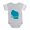 Heather Gray, variant on CafePress - 3 Wisconsin - Cute Infant Baby Football Bodysuit