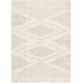 thumbnail image 4 of Hauteloom Trunding Moroccan Farmhouse Hallway, Kitchen Shaggy Runner Rug - Bohemian Shag - Plush Pile - Neutral Boho Soft Carpet - Light Beige, Cream, Ivory, Off White - 2'7" x 7'3", 4 of 12