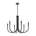 thumbnail image 5 of Living District Layne 30" 6-Light Transitional Metal Chandelier in Black, 5 of 9