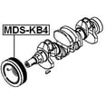 thumbnail image 2 of Febest CRANKSHAFT PULLEY # MDS-KB4 OEM 1104A013, 2 of 2