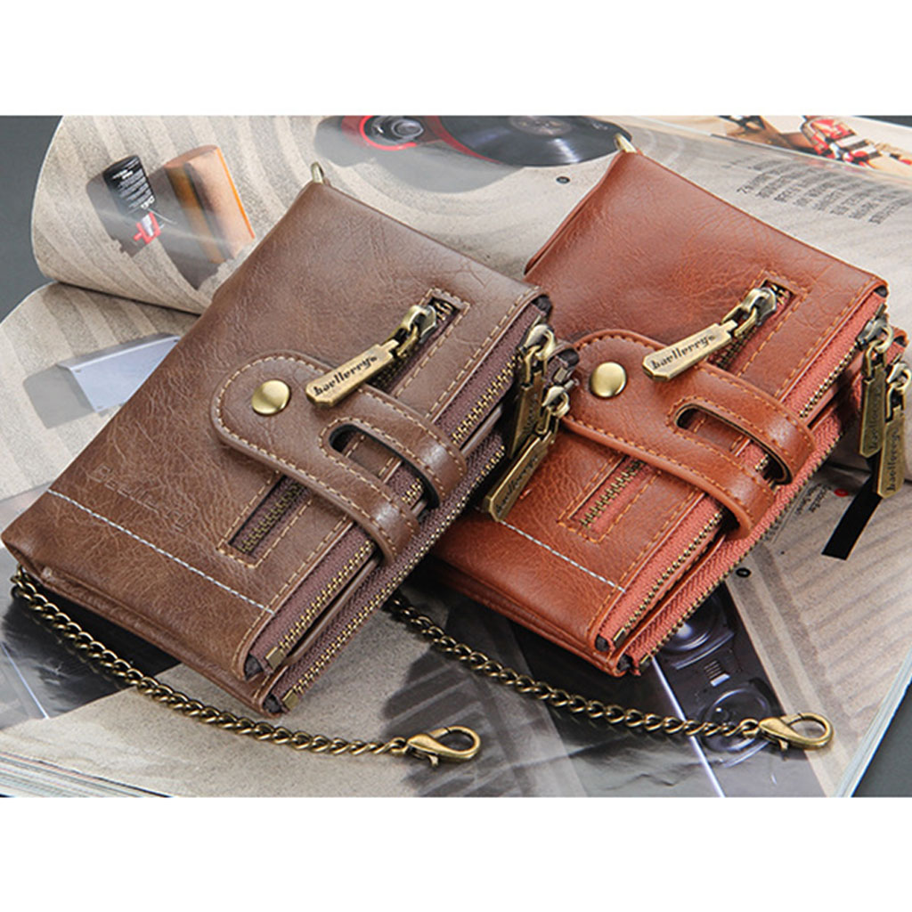 WYE LEATHER Mens Soft Leather RFID Wallet Key Chain – Coin Holder & Card Case
