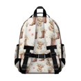 thumbnail image 3 of Highland Cow and Boot Print Cute School Backpack Bag for School with Padded Back and Adjustable Shoulder Straps 15.25"x11.5"x5.25", 3 of 5