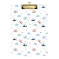 thumbnail image 2 of Plastic Clipboard Acrylic Hanging Clip Board with silver Low Profile Office School Supplies 12.5x9 Helicopter and Cloud, 2 of 9