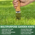 thumbnail image 5 of Grampa's Garden Knife - Versatile 7" Hori Hori Garden Knife With Straight & Serrated Steel Blade. Heavy-Duty Garden Hand Tool For Weeding, Digging or Planting. Includes Protective Sheath., 5 of 8