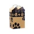 thumbnail image 1 of Shopping Gift Bag 25 Count - Paw Print Kraft - Cub, 1 of 2