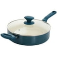 thumbnail image 2 of Spice by Tia Mowry Savory Saffron 16 Piece Ceramic Nonstick Cookware Set in Teal, 2 of 12