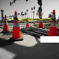 thumbnail image 6 of 6/10 Pack 28 in Safety Cones,Orange PVC Cones with Reflective Collars for Traffic Control,Driveway Road Parking and School Improvement, 6 of 7