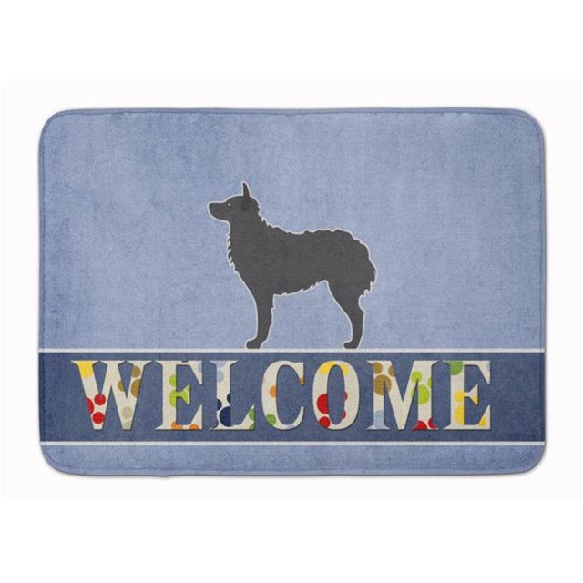 Carolines Treasures BB5525RUG Croatian Sheepdog Welcome Machine Washable Memory Foam Mat