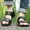 #0136-Black, variant on Men'S Pu Leather Flat Sandals With Adjustable Dual-Use Ankle Straps Comfortable Breathable Open-Toe Slip-On Sandals, Soft Casual Sliding Slippers Hiking Sandals Open Toe for Work Driving Gift