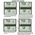 thumbnail image 3 of Digital Screen Egg Incubator Thermometer Hygrometer 0-50 Degrees Celsius Professional Room Measuring Equipment, 3 of 9