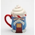 thumbnail image 3 of Ceramic Christmas Santas Village Covered Mug 4 7/8" Perfect Holiday Gift Decor, 3 of 3
