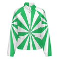 thumbnail image 5 of Jackets for Women Winter Coat Jackets Flannel Stand Collar Jacket(Sage Green And White Sunburst,Size:S-4XL), 5 of 7