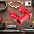thumbnail image 3 of Manillar de bicicleta ultraligero ajustable de doble vástago, plegable y personalizable, color rojo, 3 of 8