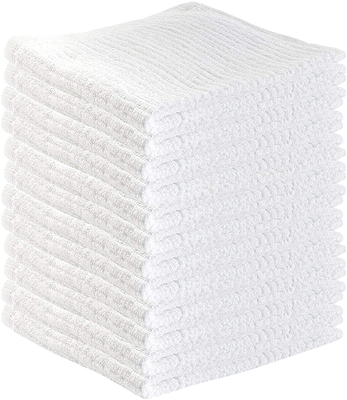 EOM Towels Bar Towels - Bar Mop Cleaning Kitchen Towels (12 Pack, 16 x  19) - Premium Ring-Spun Cotton White Kitchen Bar Towels, Restaurant  Cleaning Towels, Shop Towels and Rags - Bulk