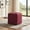 Red, variant on BSHTI 16.54" Square Ottoman – Linen Upholstery, High-Density Foam, No Assembly Required, Footrest & Extra Seat for Living Room Bedroom Office