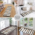 thumbnail image 6 of Yayeee Runner Rug for Bedroom 2'x6' Machine Washable Hallway Non Slip Mat, Black Abstract Stripes, 6 of 8