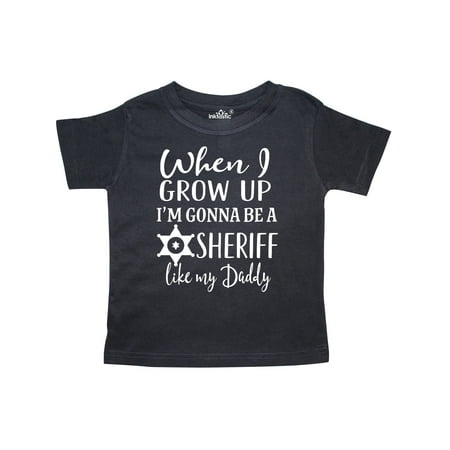 

Inktastic Future Sheriff Like My Daddy Gift Gift Toddler Boy Girl T-Shirt