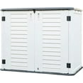 thumbnail image 6 of Decksplore Metal Laminate Shelving for 35 Cu.ft Horizontal Storage Shed, One Shelf to Hold 44 lbs, 46 in * 15 in, One Piece in The Package with 4 Screws, 11LBS, 6 of 8