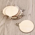 thumbnail image 2 of CIMAXIC 10Pcs Beige Wooden Embellishments Christmas Decoration Smooth Double Sided Blank Decor, 2 of 7
