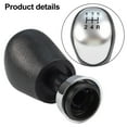 thumbnail image 6 of SPRING For Ford Gear Shift Knob Manual Shifter Black White Abs Leather Design, 6 of 9