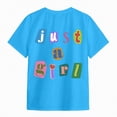 thumbnail image 5 of kpoplk Graphic Tees for Girls Kids Summer Tops Crewneck Short Sleeve T Shirt 5-14 Years(Sky Blue,3-4 Y), 5 of 6