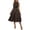Black, variant on Summer Dresses for Women Floral Print Mock Neck Smocked Sleeveless Flowy Midi Dresses High Waist A Line Casual Sundresses Green L