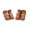 Brown, variant on GASTROPOD 4Pcs Dog Shoes Anti-Slip Waterproof Casual Dog Boots & Paw Protectors Fall Dog Boots for Winter 4.5x3.5cm,Orange