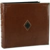 Westrim Premium Leatherette Postbound Album 12''X12'', Embossed Brown