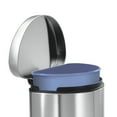 thumbnail image 5 of Simplehuman 10 Liter / 2.6 Gallon Small Bathroom Step Trash Can Brushed Stainless Steel, 5 of 5