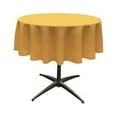 thumbnail image 1 of LA Linen TCpop51R-GoldP14 Polyester Poplin Tablecloth, Gold - 51 in. Round, 1 of 4