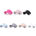 thumbnail image 2 of Qarigey Sombrero de visera de verano para mujer, gorra de Golf ajustable con ala retráctil, protección UV, sombrero deportivo para playa/tenis Sombreros No.1 Qarigey AP008044-01, 2 of 6