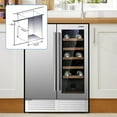 thumbnail image 4 of Costway 2-in-1 Beverage and  Cooler Free-standing & Built-in Dual Zones  Fridge, 4 of 10