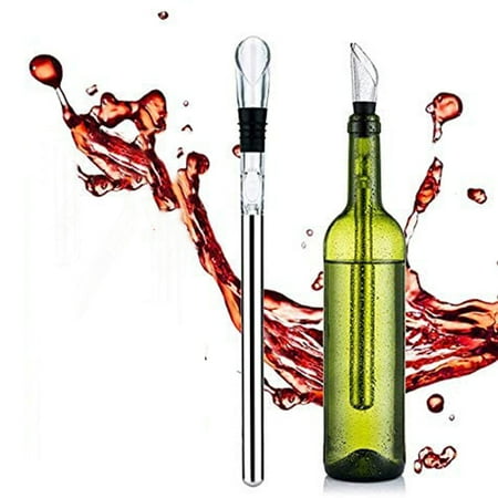 

RTR Wine Chiller 3 In 1 Wine Chiller Stick Stainless Steel Wine Bottle Cooler Stick Bottle Chiller Wine Pourer With Chiller Rod